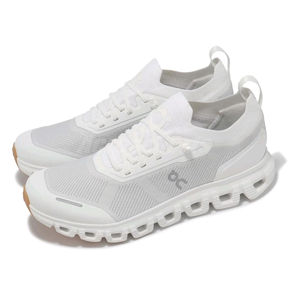 On Running Shoes - Size 5.5 On Running Cloud 6 Versa White Brown Women Running Shoes 3WF10031200